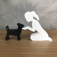 WhatsApp-Image-2023-01-20-at-17.08.59.jpeg Girl and her Chihuahua(tied hair) for 3D printer or laser cut