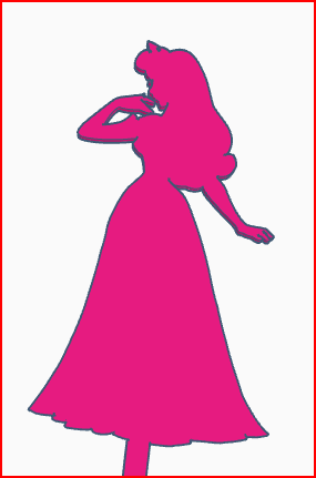princess aurora cake topper png