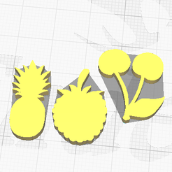 8-9-2023-8-30-01-AM.png Archivo STL gratis Colección de frutas Piezas de juego (frambuesa, piña y cereza)・Plan de impresión en 3D para descargar
