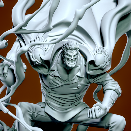 Garp fanart- One piece - 3d Print - Split part