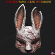 01.jpg The Huntress Mask - Dead by Daylight - The Rabbit Mask 3D print model