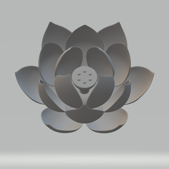 1.png Lotus Flower 3D Model