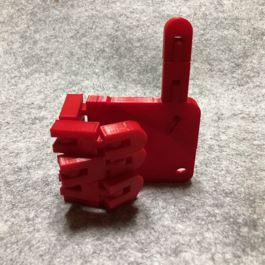 Flexible Hand with Tinkercad - 3D model önizlemesi