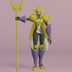 Sakuyamon-Render.jpg Fichier STL Sakuyamon・Modèle à télécharger et à imprimer en 3D
