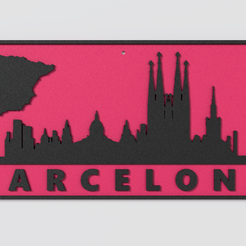 0a414e95-aeec-4267-a6c2-424ad40ecb6c.png Wall Plate Skyline - Barcelona