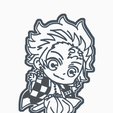 sdfdsfdsgfg.png STL file TANJIRO 2 COOKIE CUTTER ANIME DEMON SLAYER'S / KIMETSU NO YAIBA・3D printable model to download