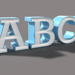 Render.png LedBox Font - Alphabet Collection - Letters and number boxes - NO. 1