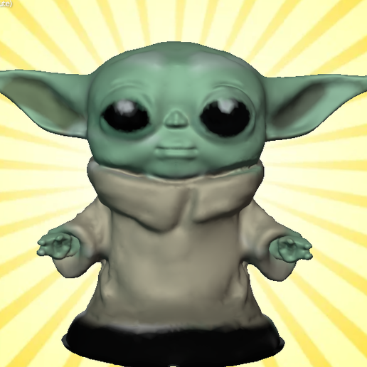 👶 (2)figuras funko pop de bebe yoda・Archivo STL para Impresión