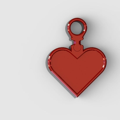 hearthanger.png Fichier STL gratuit porte-clés coeur de la Saint-Valentin・Objet imprimable en 3D à télécharger