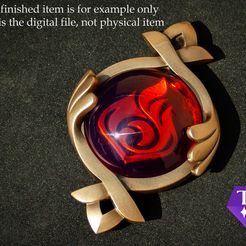 10.jpg Fichier 3D Fontaine pyro vision genshin impact 3d print cosplay stl files・Design imprimable en 3D à télécharger