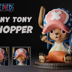 prevyu_kopia.jpg 3D file One Piece Tony Tony Chopper・3D printer design to download