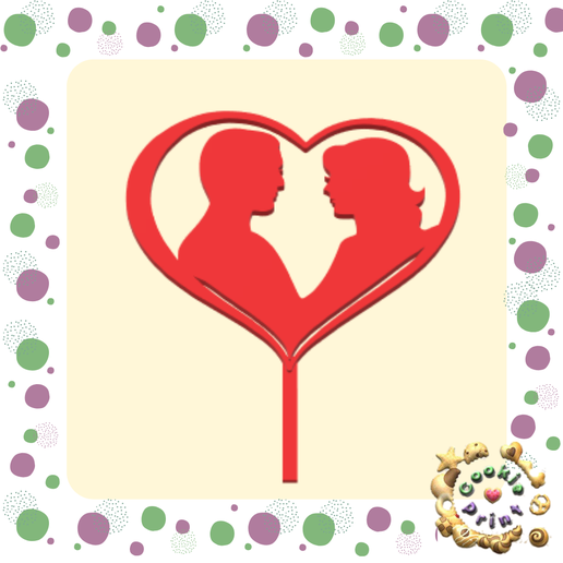 VALENTINE'S DAY TOPPER HER AND HEART 3D model