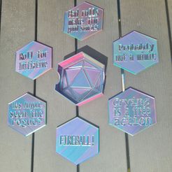 20230826_130535.jpg Fichier STL Jeu de sous-verres D&D・Idée pour impression 3D à télécharger