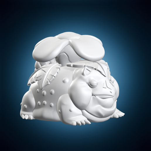 Chubby Bulbasaur Pokemon Creature Miniature