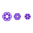 Hexagon triple fidget.stl Giocattoli antistress a tripla spirale, a triplo cono e a triplo esagono