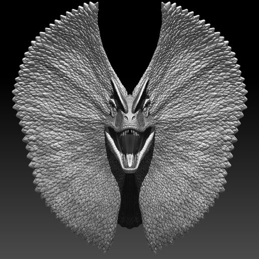 3.jpg Bust Dilophosaurus | Jurassic Park