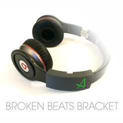 BROKEN_BEATS_STRAP_BRACKET_v2.jpg Free STL file Broken Beats Bracket・3D printer design to download