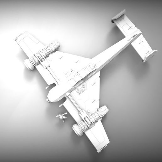 837ab58405da3e11c0008bf650657ad6_display_large.jpg Free STL file SCI-FI STUKA BOMBER・Template to download and 3D print, BREXIT