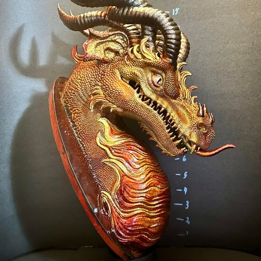 296346792_108409185299986_16536321750587201_n.jpg Wall Mount Dragon Head Trophy