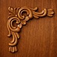 Screenshot_154.jpg Esquina barroca Aplique STL para CNC | Esquina de madera tallada Ornamento Relieve