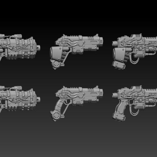 🦸 tech guns 1・Free OBJ File for 3D printing・Cults