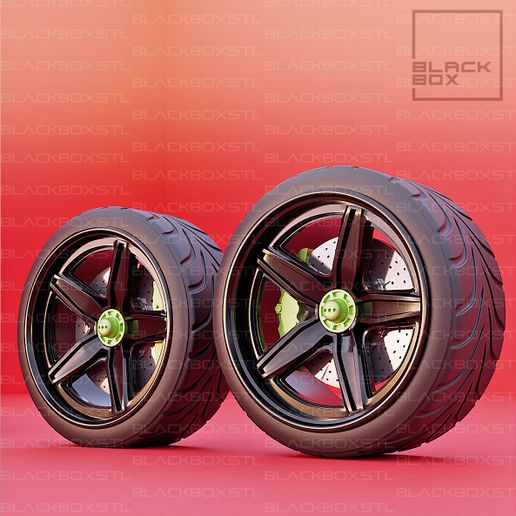 🛞 BLZR Wheel set 1-24th・ 3D File for 3D printing・Cults