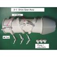 21-Drive-Gear-Assy01.jpg Swivel Nozzle for Jet Engine, 3 Bearing Type, [Phase 2]