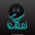 IMG_5180.png Decoração de estante Serpente e Orbe