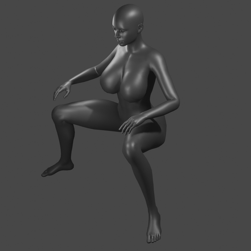 woman workout 3D model