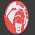 002_v135-min.png Free STL file Zero Two - Wall Decoration・Model to download and 3D print