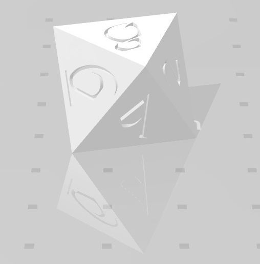 D8 - Fantasy Elf Font.jpg Polyset 骰子（边缘锋利） - Fantasy Elf 字体 - D4, D4 Droplet Crystal, D6, D8, D10, D12, D% Horizontal, D20