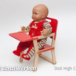 2058e23fca2283edf59e85ce6251e4a9_display_large.jpg Free STL file Doll High Chair [obsolete]・3D print object to download