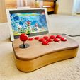 F1BBFB0F-1226-4F35-A1A8-752BF9CD043C.jpeg Wooden Arcade Joystick Machine Arcade Stick for Home Video Games, Compatible with PC