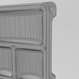 wf1.jpg Rectangular 6 pockets serving tray relief 3D print model