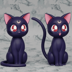 luna00.png Archivo 3D Juguete de la estatua de Luna Sailor Moon・Objeto imprimible en 3D para descargar