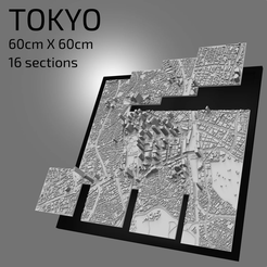Schermata-2021-12-04-alle-22.00.52.png Файл STL 3D Tokyo | Digital Files | 3D STL File | Tokyo 3D Map | 3D City Art | 3D Printed Landmark | Model of Tokyo Skyline | 3D Art・Модель для загрузки и печати в формате 3D