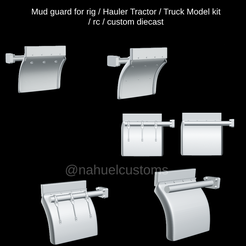 Proyecto-nuevo-2023-02-06T175044.495.png STL file Mud guard for rig / Hauler Tractor / Truck Model kit / rc / custom diecast・3D printable model to download