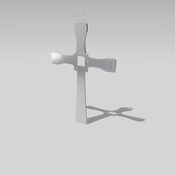cross-pendant-dominic-toretto.png STL file Dominic Toretto Silver Cross Pendant・3D printing model to download