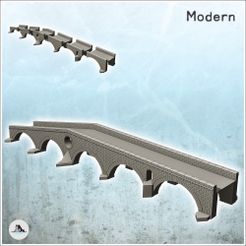 1-PREM.jpg STL file Pietra Bridge (Verona, Italy) - Modern WW2 WW1 World War Diaroma Wargaming RPG・3D print object to download