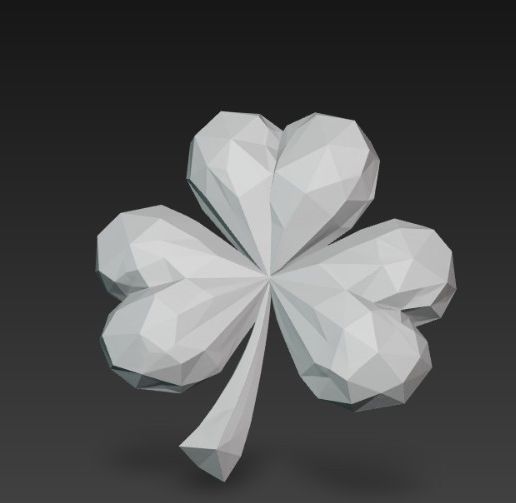 Diamond Cut 4-Leaf Clover Gemstone