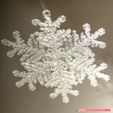 04.jpg Real snowflake - Christmas Tree decoration - size: 128mm