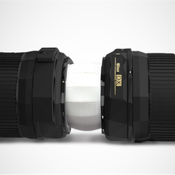 download-1.png Free STL file Double Lens Cap・3D printable model to download