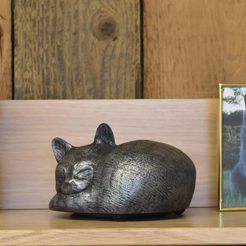 cat_urn.jpg Free STL file Rainbow Bridge Cat Urn Container・3D printable design to download