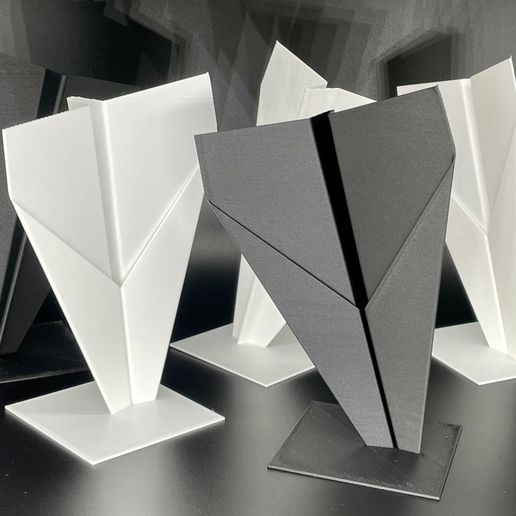 Spiral Vase Mode Paper Airplane 3D model