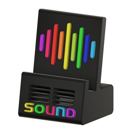 Phone Holder with charge and sound amplifier 3D model