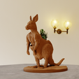 kangaroo-planter-3.png Kangaroo planter pot flower vase stl 3d print file