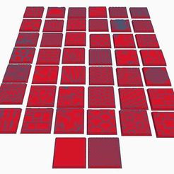 square-bases44.jpg Free STL file 44 Square Bases (25mm) for Dungeons & Dragons or Wahammer tabletop Miniatures・3D printable model to download
