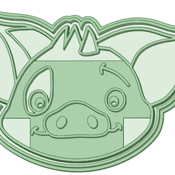 Pua_e.png Archivo STL Pua Moana cookie cutter・Plan de impresión en 3D para descargar