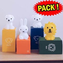 image-copia.jpg Fichier STL Chien ours lion lapin - Miffy et ses amis・Modèle à télécharger et à imprimer en 3D