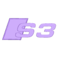Logo_S3.stl Car logo // Audi S3